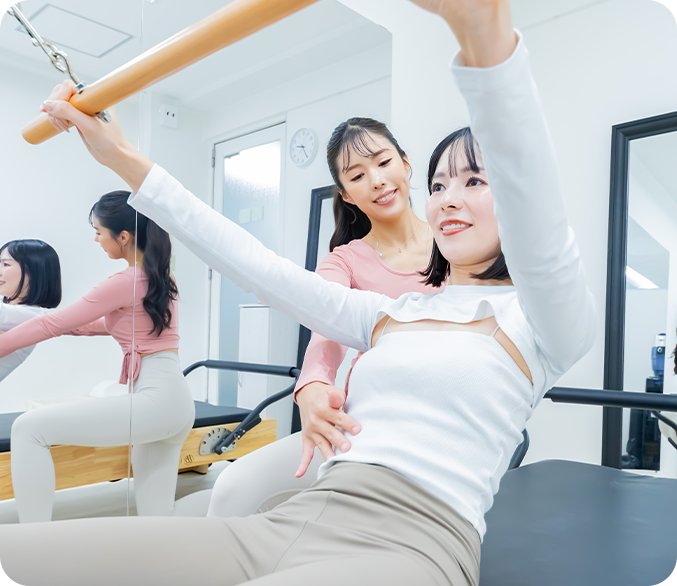 ピラティス&トレーニングとセットで
効果をさらに実感